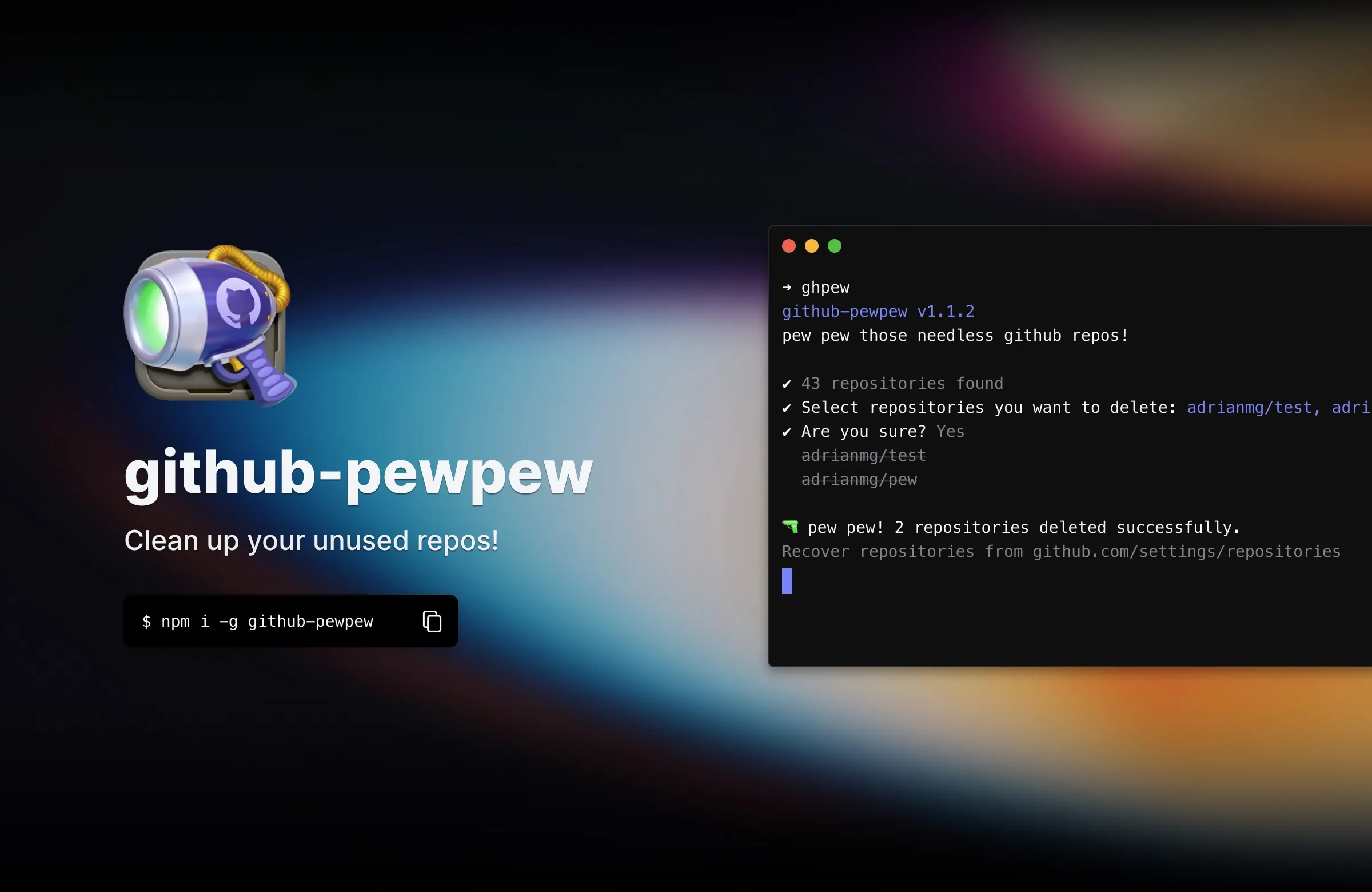 GitHub-pewpew