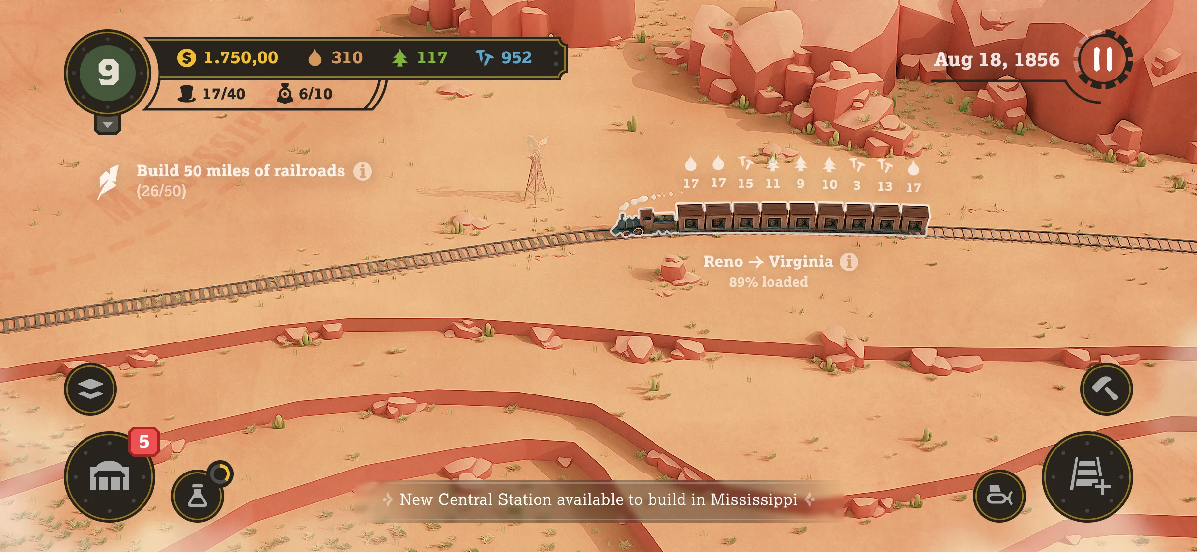 The Railroad to the West